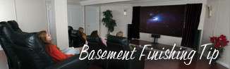 a waterproofed basement that has been finished into a family room in Duhamel-Ouest