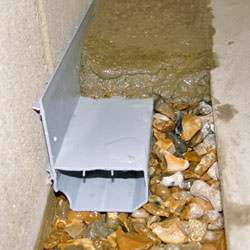 The WaterGuard basement drain system.